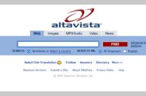 AltaVistas Startseite aus 2007. (Foto: screenshot, Memento vom 13. Juli 2007 von archive.com)